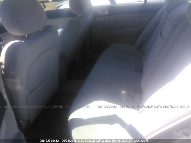 5NPEU46F26H112078 - 2006 HYUNDAI SONATA GLS/LX SILVER photo 8