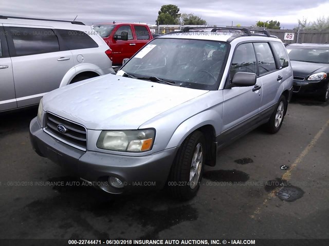 JF1SG656X4H740446 - 2004 SUBARU FORESTER 2.5XS Gümüş foto 2