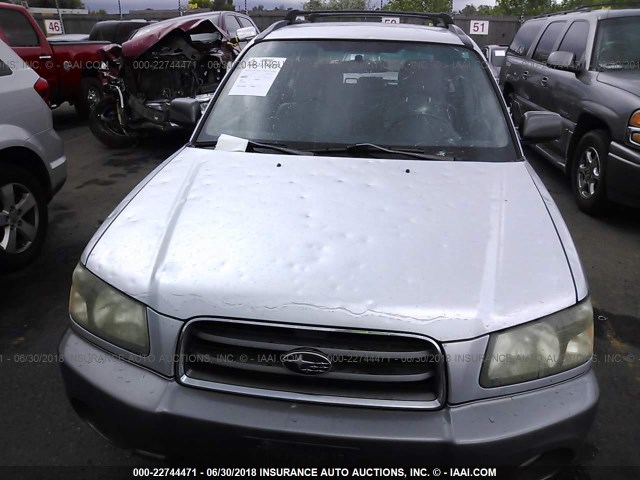 JF1SG656X4H740446 - 2004 SUBARU FORESTER 2.5XS Gümüş foto 6
