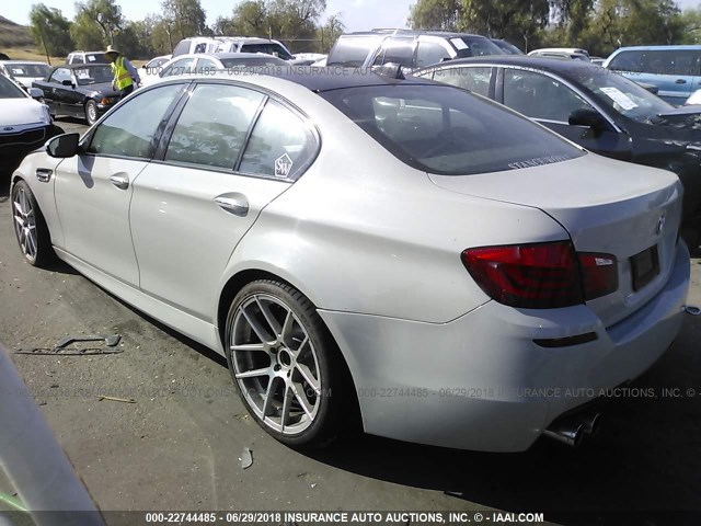 WBSFV9C52ED592937 - 2014 BMW M5 GRAY photo 3