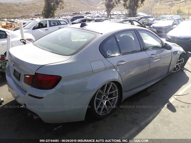 WBSFV9C52ED592937 - 2014 BMW M5 GRAY photo 4