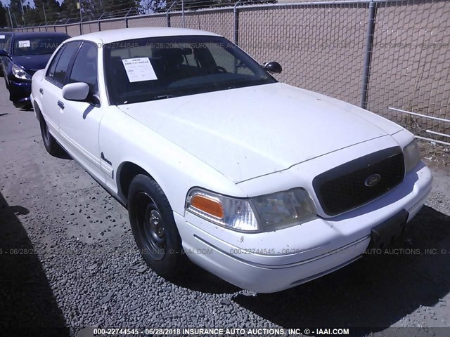 2FAFP73961X114960 - 2001 FORD CROWN VICTORIA  WHITE photo 1