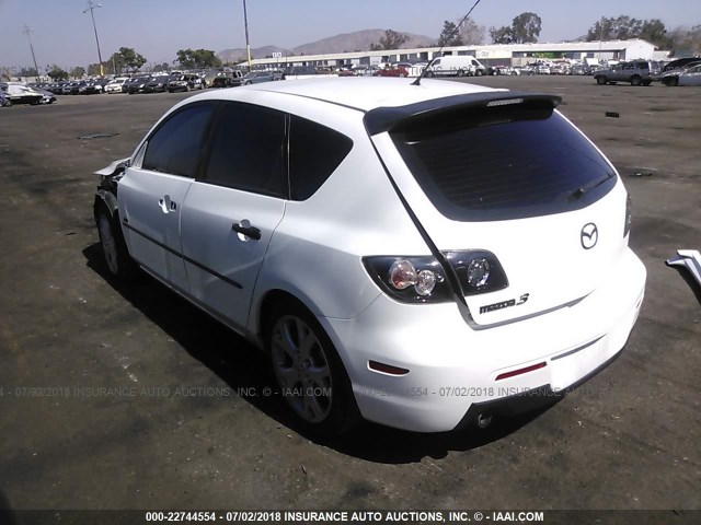 JM1BK344381866153 - 2008 MAZDA 3 HATCHBACK WHITE photo 3