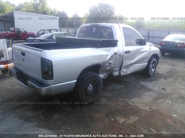 1D7HA16KX5J640450 - 2005 DODGE RAM 1500 ST SILVER photo 4