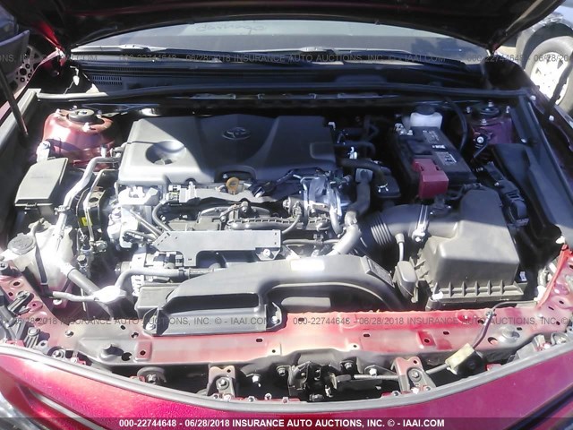 4T1B61HK7JU546738 - 2018 TOYOTA CAMRY XSE RED photo 10