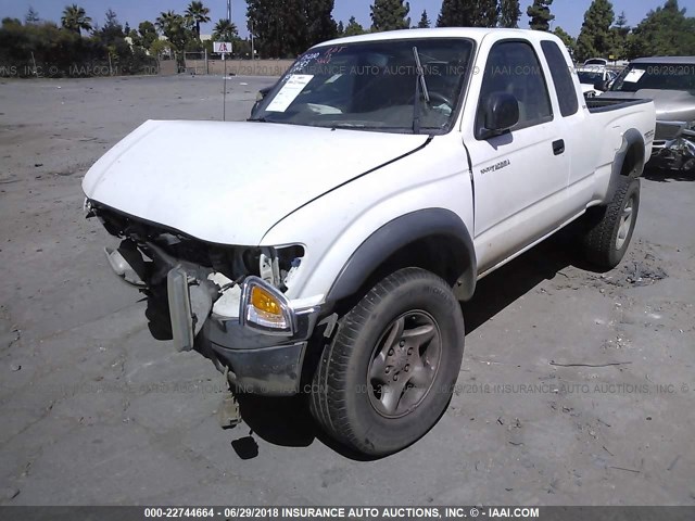 5TESN92NX4Z454527 - 2004 TOYOTA TACOMA XTRACAB PRERUNNER თეთრი ფოტო 2