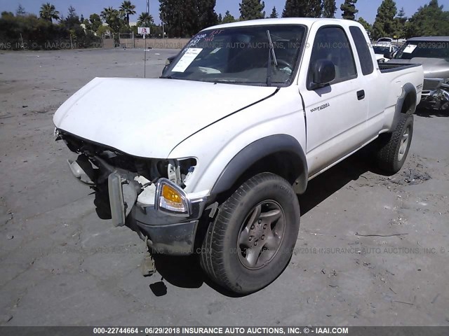 5TESN92NX4Z454527 - 2004 TOYOTA TACOMA XTRACAB PRERUNNER WHITE photo 2