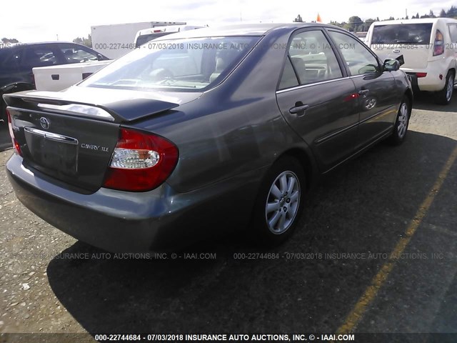4T1BE32K13U728820 - 2003 TOYOTA CAMRY LE/XLE/SE 锡色 照片 4