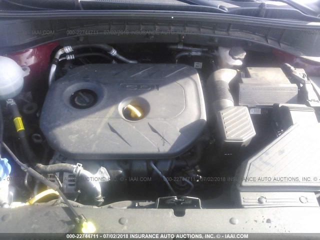 KM8J3CA49JU597346 - 2018 HYUNDAI TUCSON LIMITED/SPORT AND ECO/SE MAROON photo 10