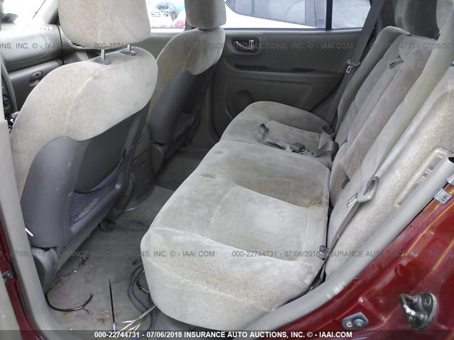 KM8SC13E94U728293 - 2004 HYUNDAI SANTA FE GLS/LX MAROON photo 8