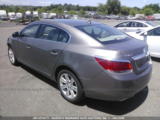 1G4GC5G37CF342500 - 2012 BUICK LACROSSE GRAY photo 3