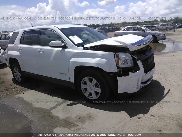 2GKALMEK8E6149188 - 2014 GMC TERRAIN SLE WHITE photo 1