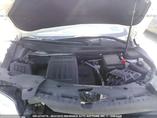 2GKALMEK8E6149188 - 2014 GMC TERRAIN SLE WHITE photo 10