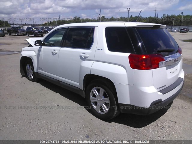 2GKALMEK8E6149188 - 2014 GMC TERRAIN SLE WHITE photo 3