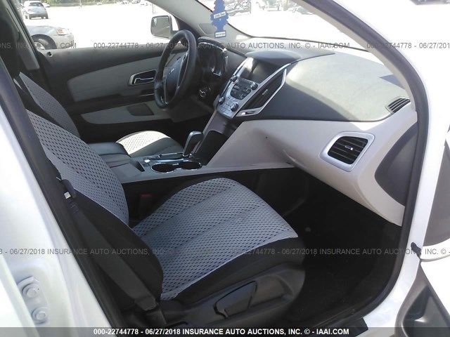 2GKALMEK8E6149188 - 2014 GMC TERRAIN SLE WHITE photo 5