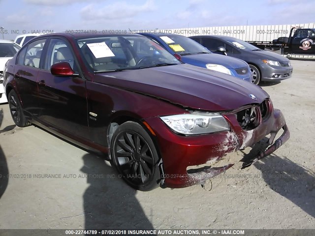 WBAPK5C50BF122819 - 2011 BMW 328 XI SULEV MAROON photo 1