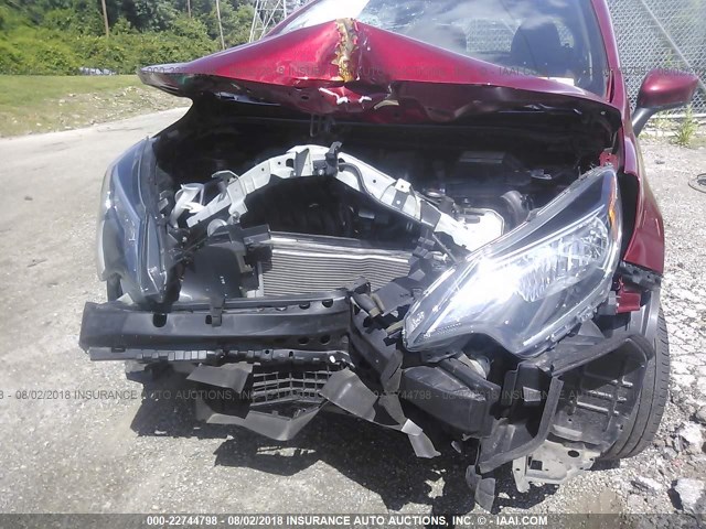 3N1CE2CPXHL360199 - 2017 NISSAN VERSA NOTE S/S PLUS/SV/SL/SR RED photo 6