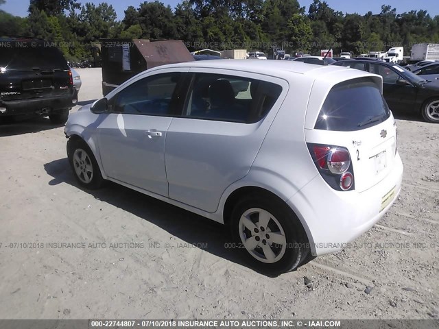 1G1JA6SH0F4186852 - 2015 CHEVROLET SONIC LS WHITE photo 3
