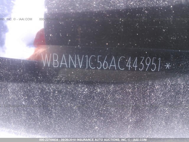 WBANV1C56AC443951 - 2010 BMW 528 XI BLACK photo 9