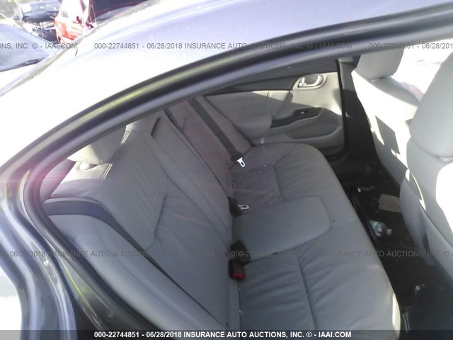 19XFB2F99FE007129 - 2015 HONDA CIVIC EXL 灰色 照片 8