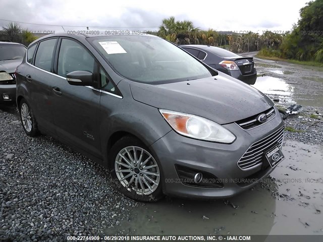 1FADP5CUXEL515382 - 2014 FORD C-MAX PREMIUM GRAY photo 1