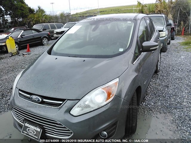 1FADP5CUXEL515382 - 2014 FORD C-MAX PREMIUM GRAY photo 6