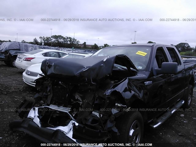 1FTRW12W95KF09836 - 2005 FORD F150 SUPERCREW 黑色 照片 2