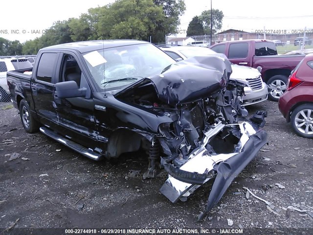 1FTRW12W95KF09836 - 2005 FORD F150 SUPERCREW 黑色 照片 6