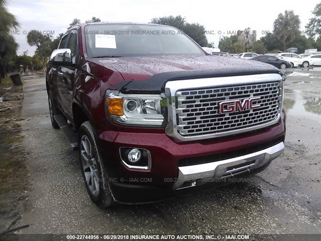 1GTG5EEN5J1251500 - 2018 GMC CANYON DENALI RED photo 6