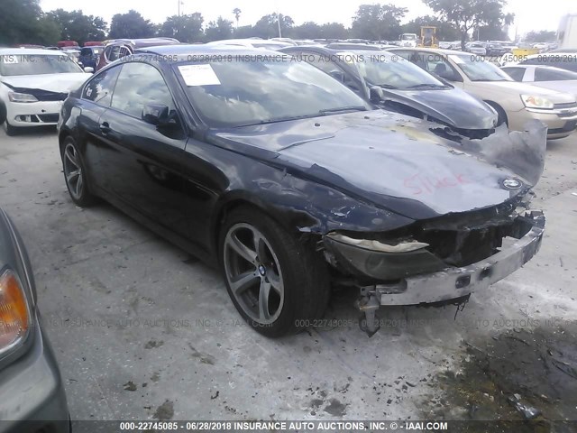 WBAEH73425B215992 - 2005 BMW 645 CI AUTOMATIC BLACK photo 1