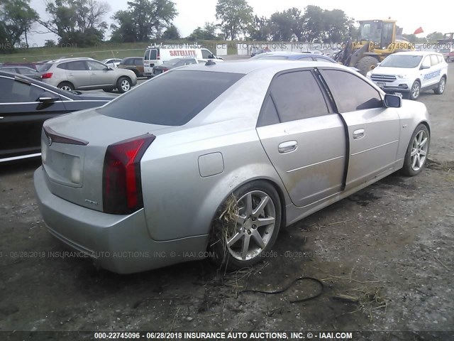 1G6DN57S940185620 - 2004 CADILLAC CTS-V SILVER photo 4