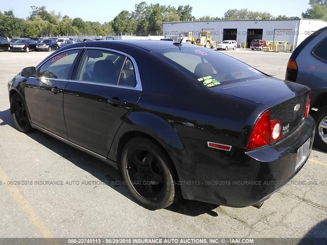 1G1ZH57K994250873 - 2009 CHEVROLET MALIBU 1LT BLACK photo 3