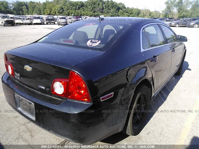 1G1ZH57K994250873 - 2009 CHEVROLET MALIBU 1LT BLACK photo 4