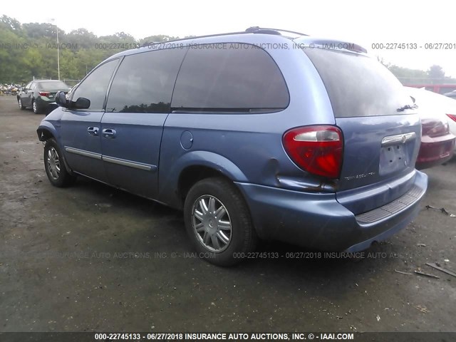 2A4GP54L57R279077 - 2007 CHRYSLER TOWN & COUNTRY TOURING BLUE photo 3