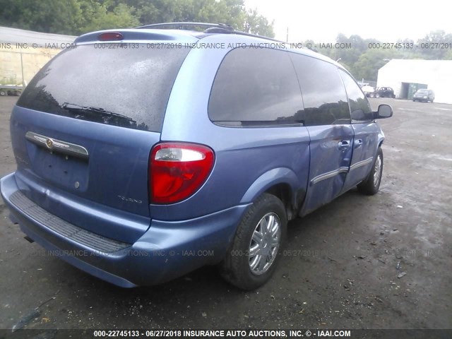 2A4GP54L57R279077 - 2007 CHRYSLER TOWN & COUNTRY TOURING BLUE photo 4