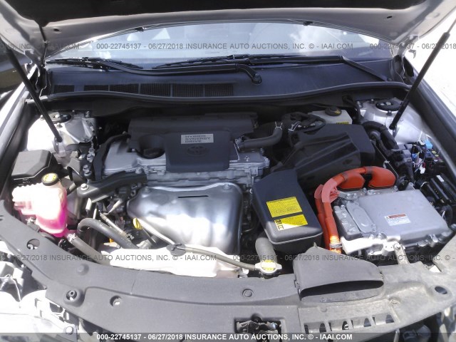 4T1BD1FK0CU061711 - 2012 TOYOTA CAMRY HYBRID/LE/XLE 银色 照片 10