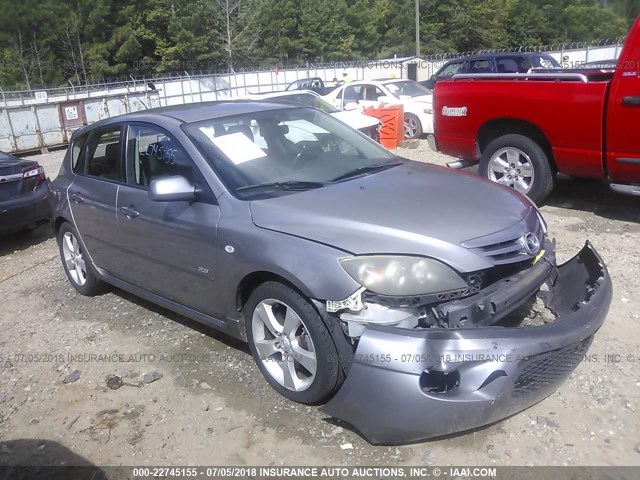 JM1BK143061476328 - 2006 MAZDA 3 HATCHBACK GRAY photo 1