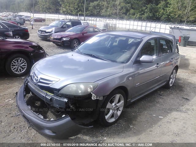 JM1BK143061476328 - 2006 MAZDA 3 HATCHBACK GRAY photo 2