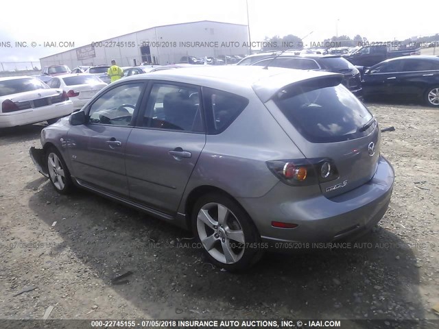 JM1BK143061476328 - 2006 MAZDA 3 HATCHBACK GRAY photo 3