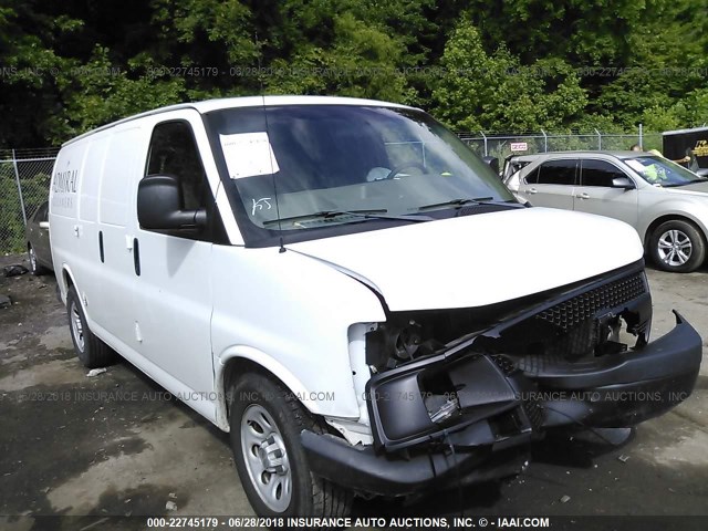 1GCFG15X591107392 - 2009 CHEVROLET EXPRESS G1500  WHITE photo 1