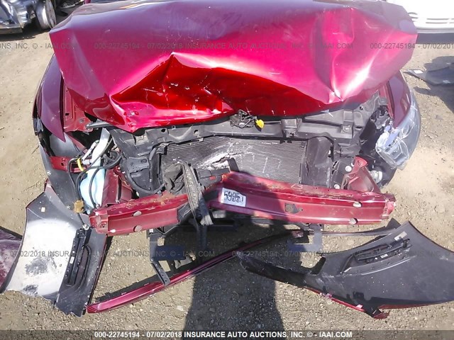 1FAHP2H8XDG118547 - 2013 FORD TAURUS SEL RED photo 6