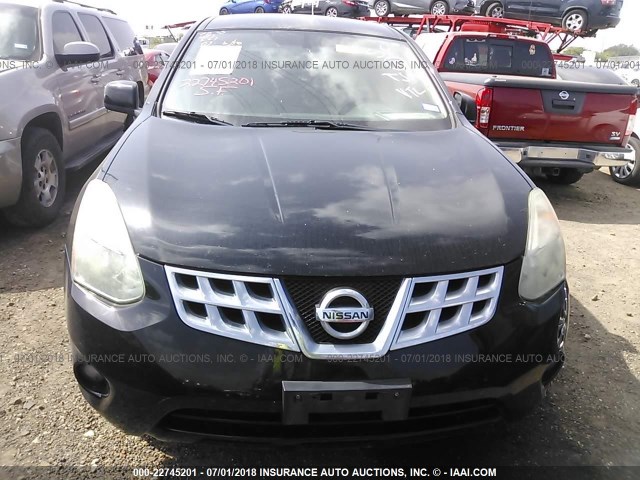 JN8AS5MT3DW544564 - 2013 NISSAN ROGUE S/SV BLACK photo 6