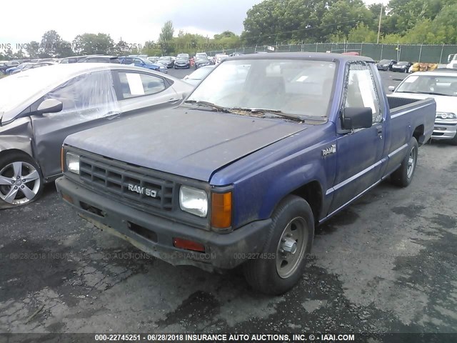 JB7FL29E4HP107955 - 1987 DODGE RAM 50 BLUE photo 2