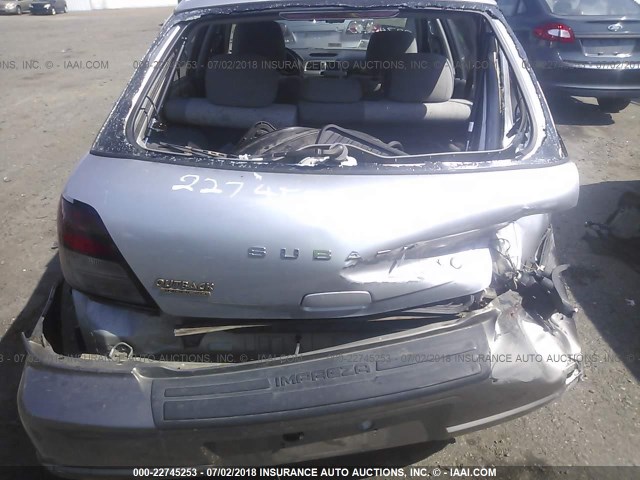 JF1GG68582H821712 - 2002 SUBARU IMPREZA OUTBACK SPORT SILVER photo 6