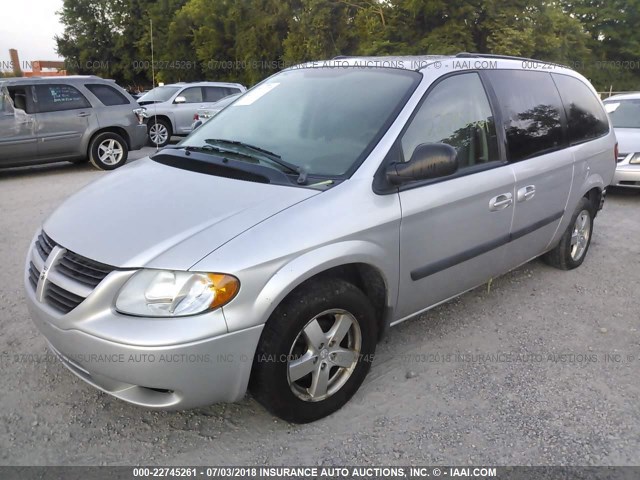 1D4GP24R35B193516 - 2005 DODGE GRAND CARAVAN SE GRAY photo 2