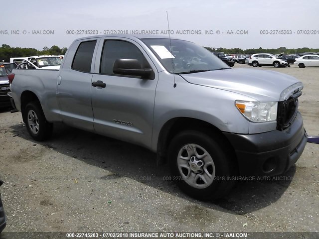 5TFRM5F11CX038132 - 2012 TOYOTA TUNDRA DOUBLE CAB SR5 SILVER photo 1