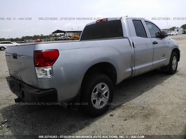 5TFRM5F11CX038132 - 2012 TOYOTA TUNDRA DOUBLE CAB SR5 SILVER photo 4