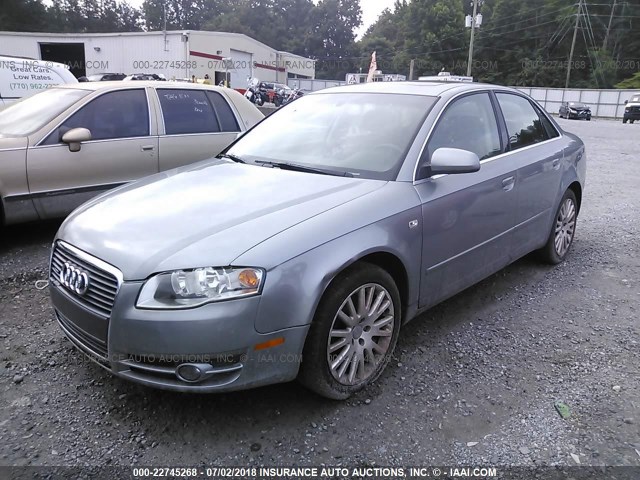 WAUDF78E06A193338 - 2006 AUDI A4 2.0T QUATTRO SILVER photo 2