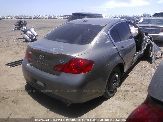 JN1CV6AP5CM623157 - 2012 INFINITI G37 SPORT BROWN photo 4