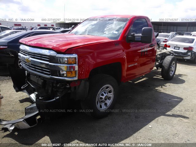 1GC0KYEG0GZ179239 - 2016 CHEVROLET SILVERADO K3500 RED photo 2